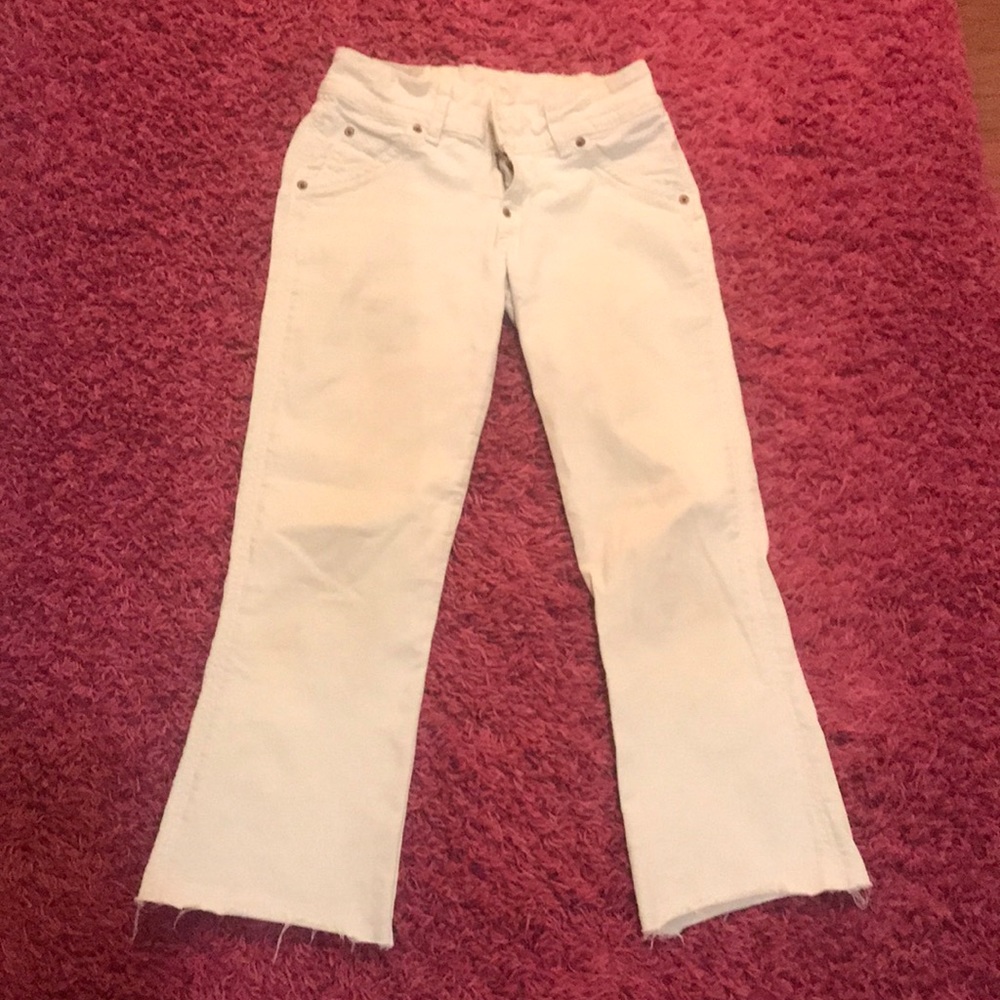 Hudson Flare White Jeans